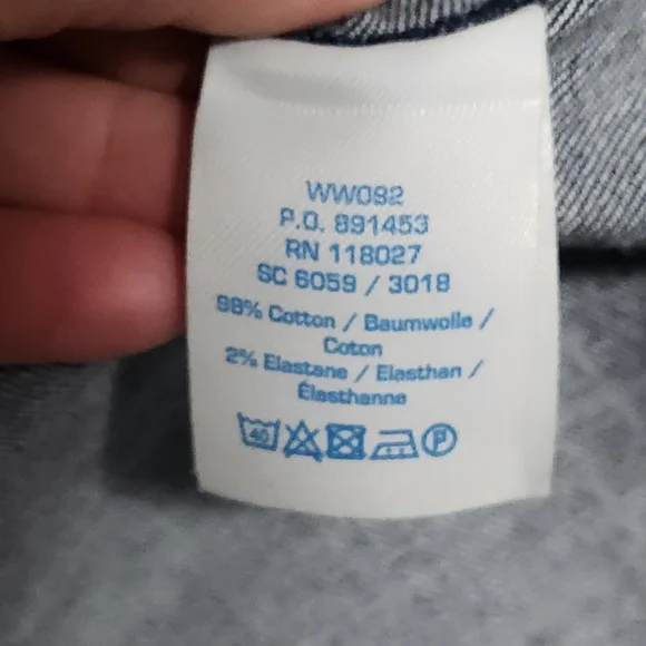 BODEN Rhea Blue Denim Sheath Short Sleeve Midi Dress Size 4L Casual Minimalist - Picture 8 of 14